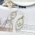 Super Shiny Three-Layer Irregular round Water Drop Earrings Graceful and Fashionable European and American to Make round Face Thin-Looked Eardrops