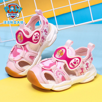 Brand Paw Patrol Children's Shoes Children's Sandals 2021 Summer New Closed Toe Baby Shoes