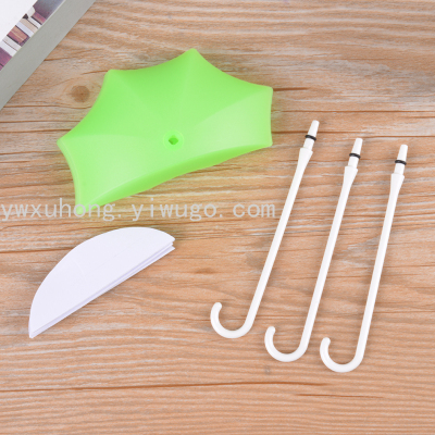Spot Nail-Free Traceless Umbrella Shape Sticky Hook Storage Small Object Hanger 3 Pack Creative Decorative Adhesive Hook