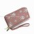 Long Wild Double Zipper Korean Style Student Flower LargeCapacity Wallet Women's Mobile Phone Bag Clutch Soft Coin Purse