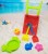 Beach Toy Large Stroller Toy Sand Digging Tool Kettle Rake Small Bucket Animal Mold Seaside Toy