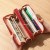 Long Wild Double Zipper Korean Style Student Flower LargeCapacity Wallet Women's Mobile Phone Bag Clutch Soft Coin Purse