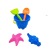 Beach Toy Bucket 5-Piece Set Water Digging Sand Seaside Toy Shovel Rake Kindergarten Baby Toy