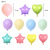 Macaron Theme Decoration Macaron Hanging Flag Clouds Cake Inserting Card Horse Color Birthday Suit Baby Party