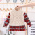 Kids 2020 New Winter Korean Style Kids' Sweater Women's Baby Thickened Skirt Plaid