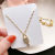 on Quaishou Titanium Steel Golden Key Pendant Necklace Popular Net Red Personality Necklace Accessories Clavicle Chain