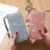 Long Wild Double Zipper Korean Style Student Flower LargeCapacity Wallet Women's Mobile Phone Bag Clutch Soft Coin Purse