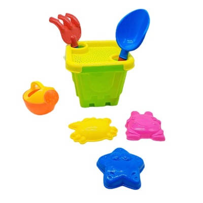 Children Sand Playing Set of Tools Boys and Girls Sand Digging Beach Toy Cart Hourglass Shovel Castle Bucket Set