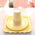 Factory Cross-Border Multi-Color Gilding Birthday Party Solid Color Disposable Tableware Party Lace Plate Disposable Paper Tray