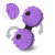 New Portable One-Piece Massage Ball Decompression Artifact Multiple Colors Mixed ABS Material