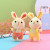 2021 New Good Rabbit Bunny Plush Pendant Keychain Small Toy Gift Cross-Border Supply Factory Wholesale