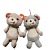 Girl Heart Plush Doll Bear Cute Backpack Phone Keychain Pendant Ornament Doll