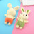 2021 New Good Rabbit Bunny Plush Pendant Keychain Small Toy Gift Cross-Border Supply Factory Wholesale