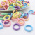 High Elastic Hair Accessories Candy-Colored Hair Tie Small Seamless Fabric Children's Rubber Band Children's Cute Durable Headband