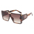 Luxury Shades Plastic Rectangle Sunglasses Colored Frame Sun