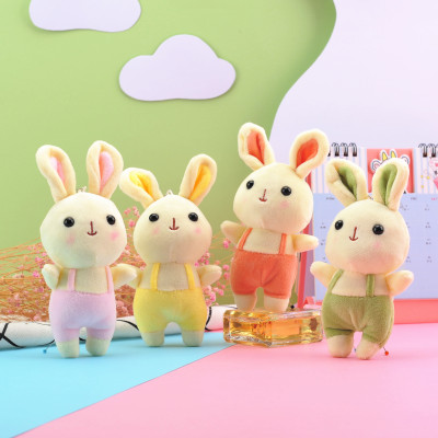 2021 New Good Rabbit Bunny Plush Pendant Keychain Small Toy Gift Cross-Border Supply Factory Wholesale