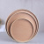 Detomate Simple round Wooden Tray Japanese Retro Tray Household Wooden Dessert Hotel Plate