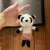 Creative Panda Plush Toy Girls Backpack Pendant Lovely Key Buckle Doll Pendant Decoration