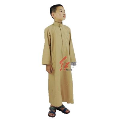 Washed with Cashmere Embroidered Stand Collar Muslim Small Size Men's Robe Clothes for Worship Service Factory Cross-Border Supply Wholesale Delivery
