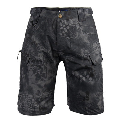 Python Pattern Men's Ix7 Shorts Overalls Loose Cropped Pants Men's Summer