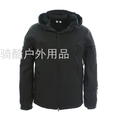 Spring and Autumn Fleece-Lined Warm Three-in-One Soft Shell Jacket