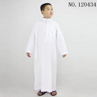 Muslim Clothing Men's Clothing Stand Collar Washed with Cashmere Small Men's Robe Manufacturers Cross-Border in Stock Wholesale/One Piece Dropshipping