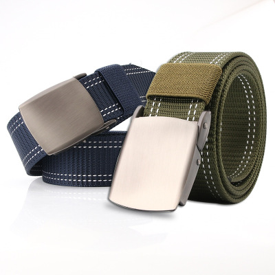 Military Training Outdoor Tactics Sports Pants Belt Casual Women's Nylon Canvas Belt Wholesale