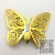 Metal Anti-Real Butterfly Three-Dimensional Refridgerator Magnets Hollow Cardboard Butterfly HD Hollow Multi-Level Three