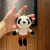 Creative Panda Plush Toy Girls Backpack Pendant Lovely Key Buckle Doll Pendant Decoration