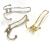 Hallway Living Room Clothes Hook Double Clothes Hook Alloy Clothes Hook Metal Clothes Hook Wardrobe and Cabinet Cabinet Door Clothes Hook