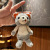 Girl Heart Plush Doll Bear Cute Backpack Phone Keychain Pendant Ornament Doll