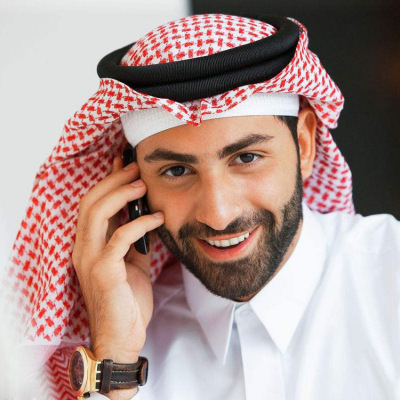 Muslim Men's Headscarf Wrapped Joint Saudi Arabia Keffiyeh Dubai UAE Travel Headscarf Headband Wholesale