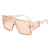 Luxury Shades Plastic Rectangle Sunglasses Colored Frame Sun