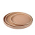 Detomate Simple round Wooden Tray Japanese Retro Tray Household Wooden Dessert Hotel Plate