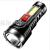 Plastic Power Torch USB Rechargeable Flashlight with Power Display Portable Lighting Remote Outdoor