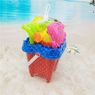 Wholesale Outdoor Beach Toy Shovel Diamond Castle Bucket Set Children Sand Playing 7-Piece Set Baby Swimming Toys