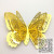 Metal Anti-Real Butterfly Three-Dimensional Refridgerator Magnets Hollow Cardboard Butterfly HD Hollow Multi-Level Three