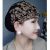 Moose Scarf Cap Spring, Autumn and Summer New Mom Style Hat Fashion Bead Veil Hat Lace Toque Cover Toupee Women