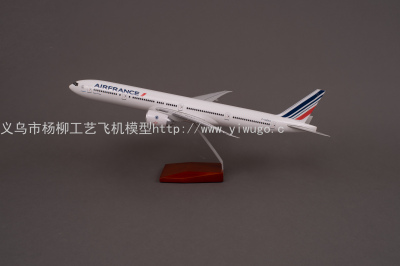 Aircraft Model (47cm Air France B777-300ER) Abs Synthetic Plastic Fat Aircraft Model
