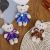 Cartoon Bouquet Little Bear Doll Wholesale Plush Toys Small Pendant Accessories Ornaments Small Gifts Wedding Doll