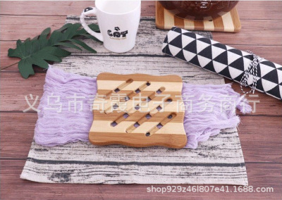 Bamboo Placemat Thickened Bamboo Casserole Mat Heat Proof Mat Anti-Scalding Table Mat Pot Mat Bamboo Wood Cup Mat Bowl Mat Plate Mat