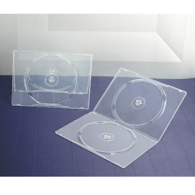 7mm double glossy clear dvd case ,dvd box