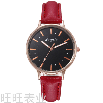 New Popular Gift Watch Simple New Student Trendy Belt Women's Watch Student Watch in Stock