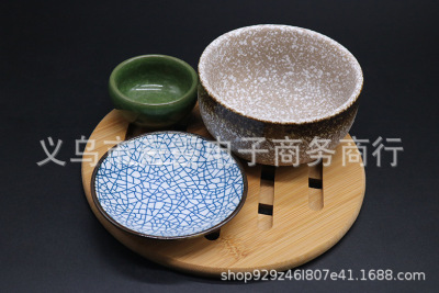 Tea Cup Non-Slip Bamboo Mat Potholder Bamboo Coaster Cup Customization Heat Proof Mat Bamboo Coasters Hollow out