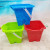 7-Piece Set Spatula Set Children's Beach Plastic Toy Bucket Children's Sand Castle Barreled Water Bucket Fish Catching Bucket