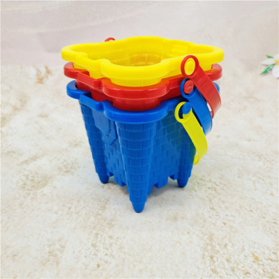 Castle Rhombus Bucket Beach Toy Bucket Cute and Compact Bucket Water Toys Kindergarten School Hot Selling Toys