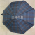 Tri-Fold Semi-automatic Thermal Transfer Printing Full Plate Printing Plaid Men's Umbrella All-Weather Umbrella Folding Umbrella