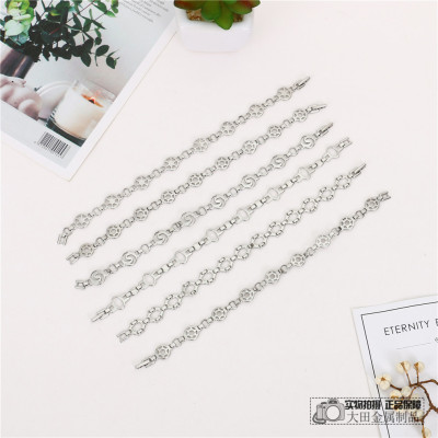 Simple Personality Stainless Steel Bracelet Men and Women Couple Ornamental Bracelet All-Match Fashion Accessories Chain