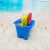 7-Piece Set Spatula Set Children's Beach Plastic Toy Bucket Children's Sand Castle Barreled Water Bucket Fish Catching Bucket