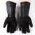 35cm Wrinkle Non-Slip Light Lining Chemical Gloves Outer Black Lining Orange Acid and Alkali Resistant Industrial Gloves Stain Resistant Cleaning Gloves
